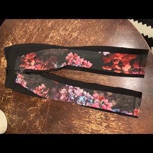 Floral workout tights